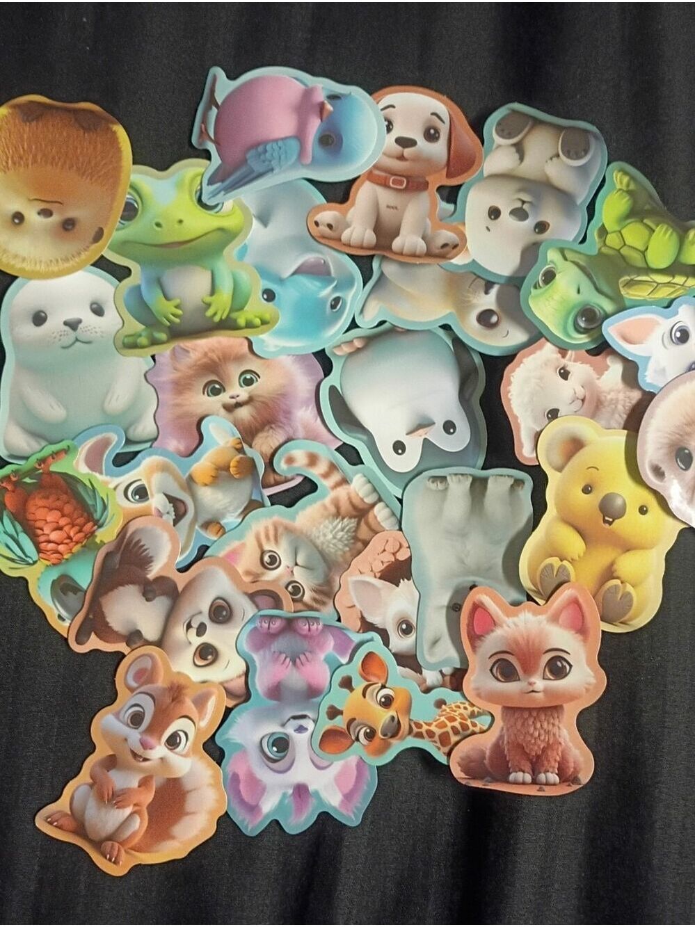 25 piece Cute Colorful Animal Sticker Set